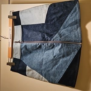 Jean mini skirt